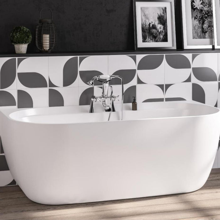 Eastbrook Grafton D Shaped Double Ended Bath - 1650mm X
