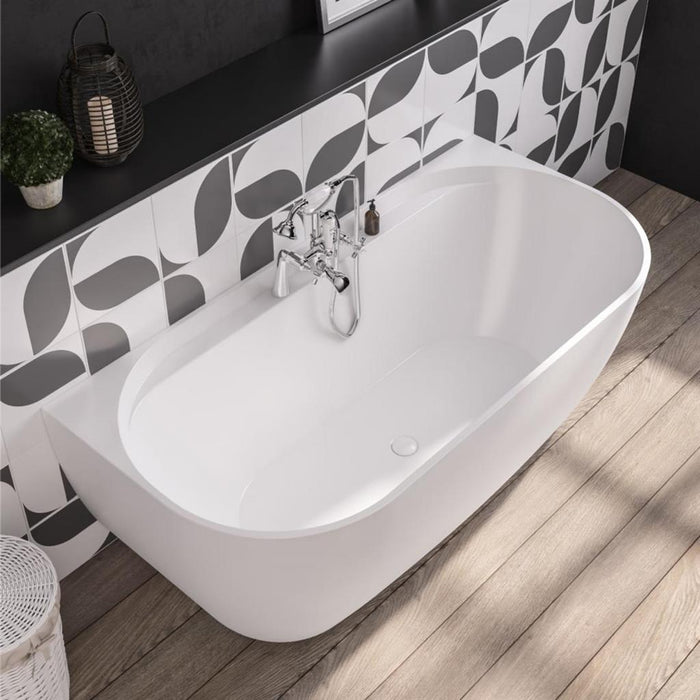 Eastbrook Grafton D Shaped Double Ended Bath - 1650mm X