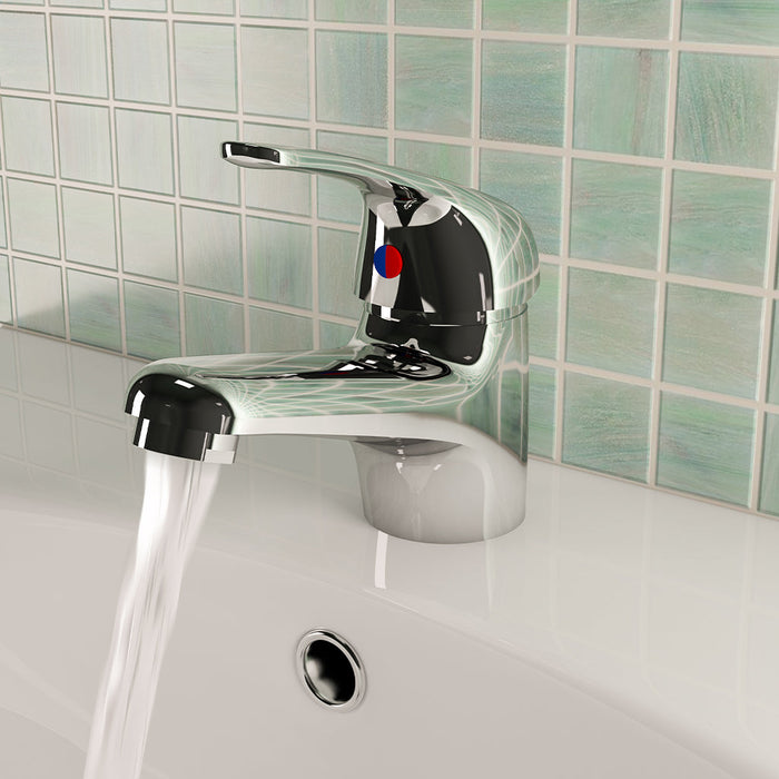 Eastbrook Isbourne Mono Basin Mixer Tap With Waste - Chrome