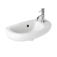 Eastbrook Kompact Cloakroom Wall Hung Basin - 419mm Wide