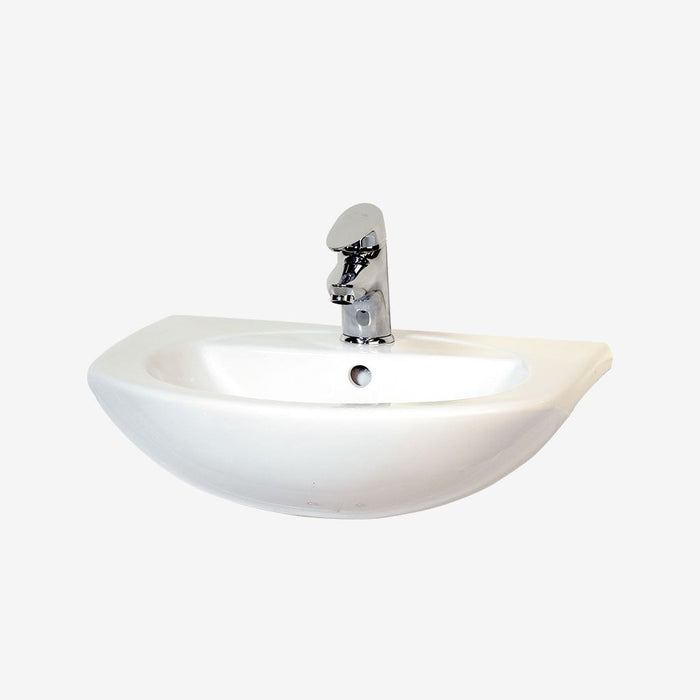 Eastbrook Loire Semi Recessed Basin - 505mm Wide - 1 TH