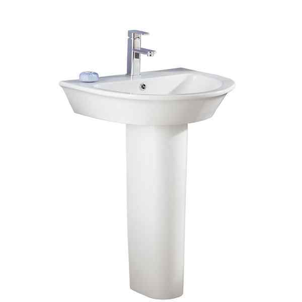 Eastbrook Maestro Basin With Full Pedestal - 600mm - 1 TH