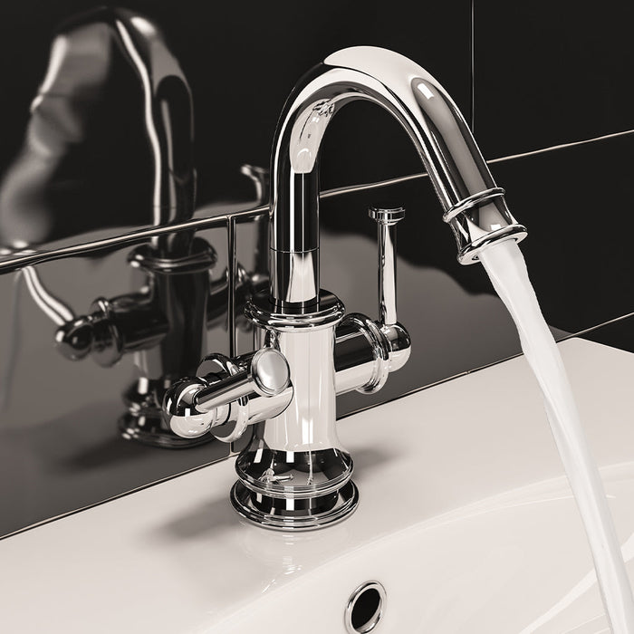 Eastbrook Newlyn Mono Basin Mixer Tap With Waste - Chrome