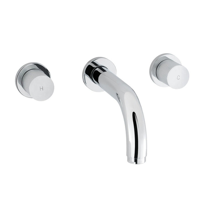 Eastbrook Prado Cylinder 3 Hole Wall Mounted Basin Mixer