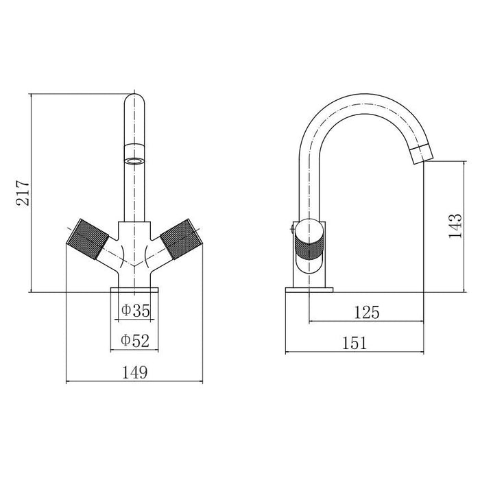 Eastbrook Prado Cylinder Mono Basin Mixer Tap With Waste