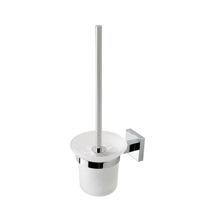 Eastbrook Rimini Glass Toilet Brush Holder - Chrome