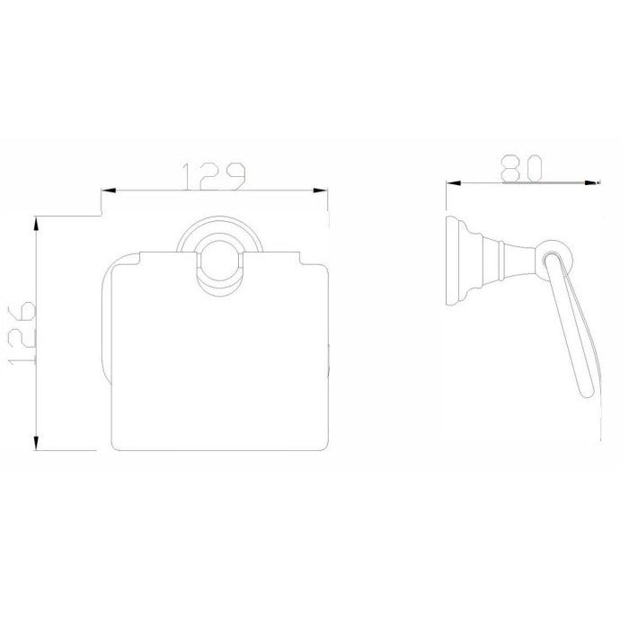 Eastbrook Rockingham Covered Toilet Roll Holder - Chrome