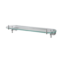 Eastbrook Rockingham Glass Shelf With Barrier - 500mm Long