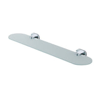 Eastbrook Salerno Glass Shelf - 500mm Long - Chrome