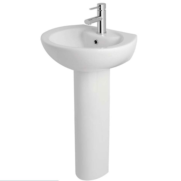 Eastbrook Temptation Basin With Full Pedestal - 500mm Wide