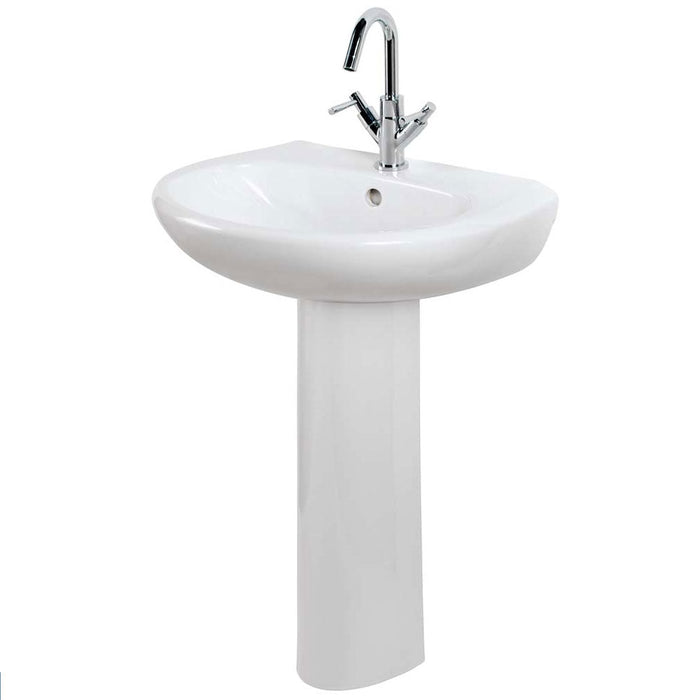 Eastbrook Temptation Basin With Full Pedestal - 575mm Wide