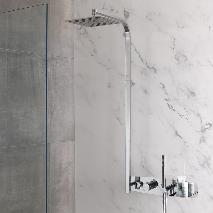 Eastbrook Thermostatic Shower Set With Shelf - Chrome