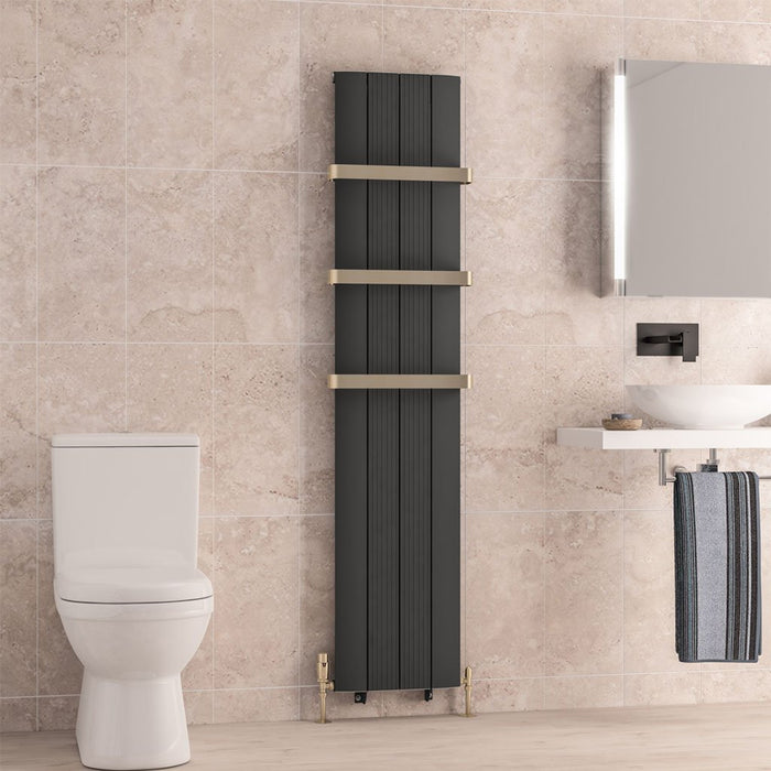 Eastbrook Trent Aluminium Designer Radiator Matt Anthracite
