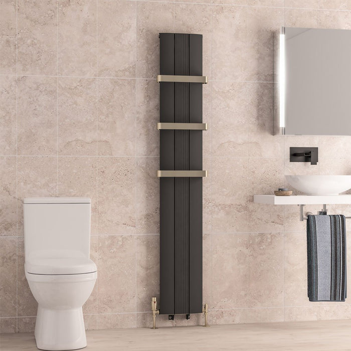 Eastbrook Trent Aluminium Designer Radiator Matt Anthracite