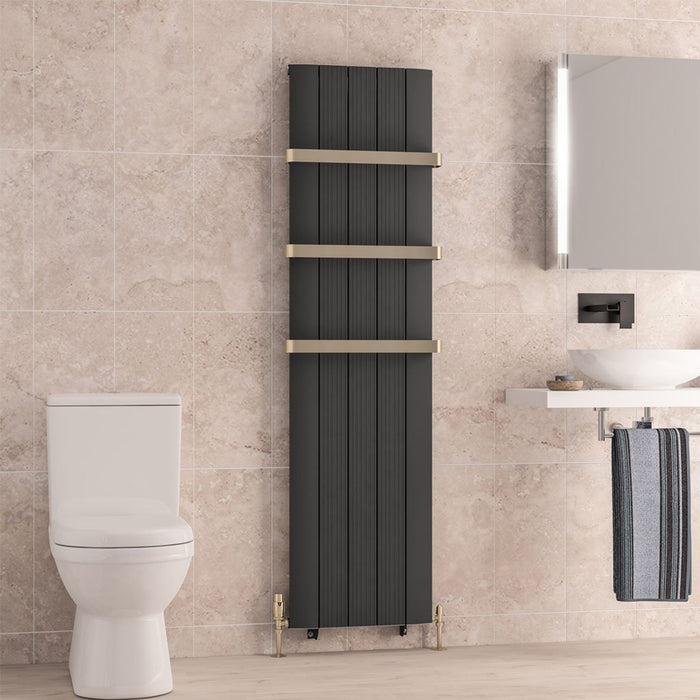 Eastbrook Trent Aluminium Designer Radiator Matt Anthracite