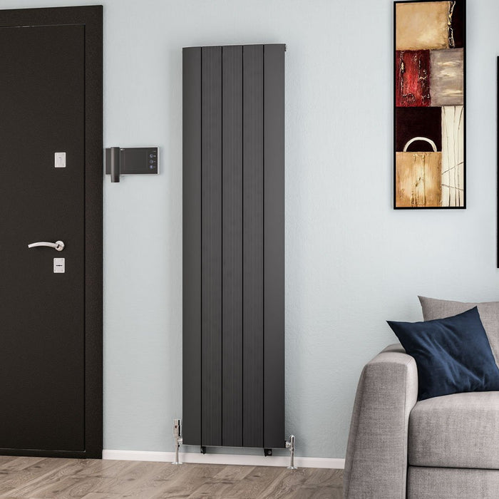 Eastbrook Trent Aluminium Designer Radiator Matt Anthracite