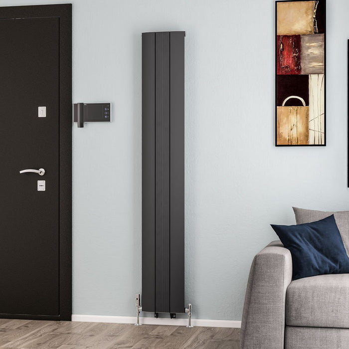 Eastbrook Trent Aluminium Designer Radiator Matt Anthracite