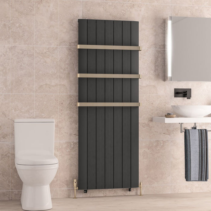 Eastbrook Trent Aluminium Designer Radiator Matt Anthracite