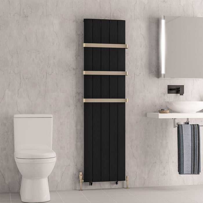 Eastbrook Trent Aluminium Designer Radiator Matt Black