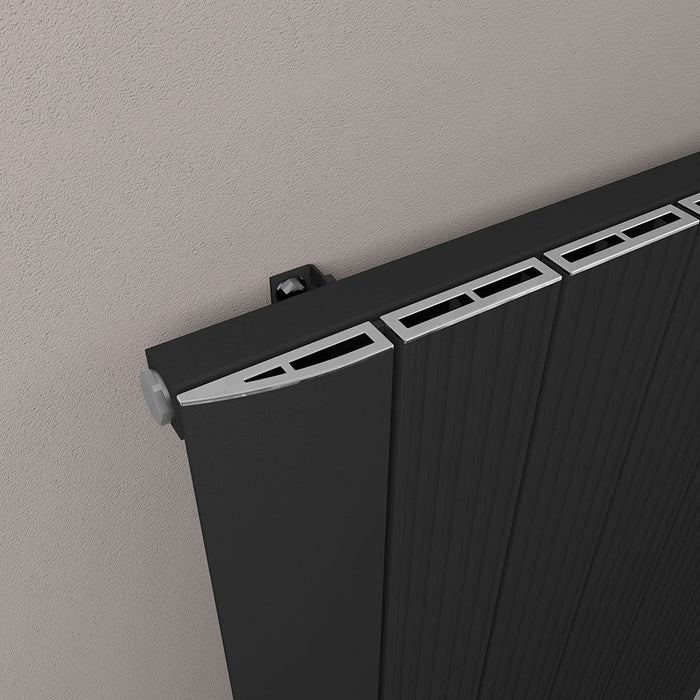 Eastbrook Trent Aluminium Designer Radiator Matt Black