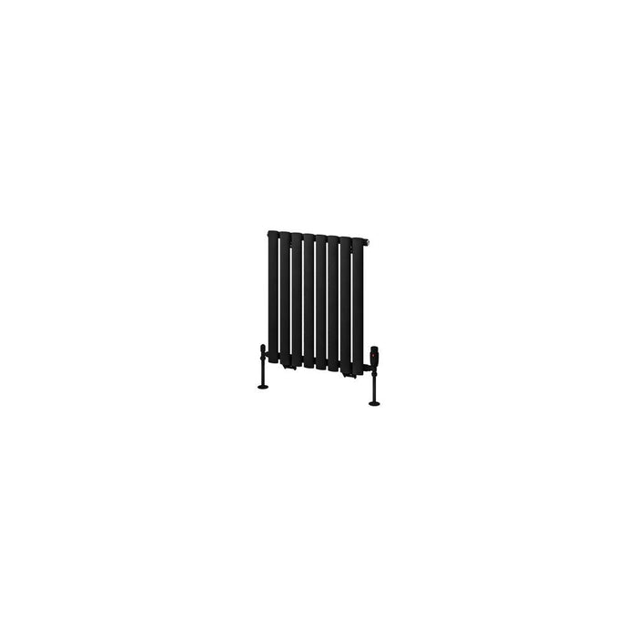 Eastbrook Tunstall Designer Radiator Matt Black - 600mm x