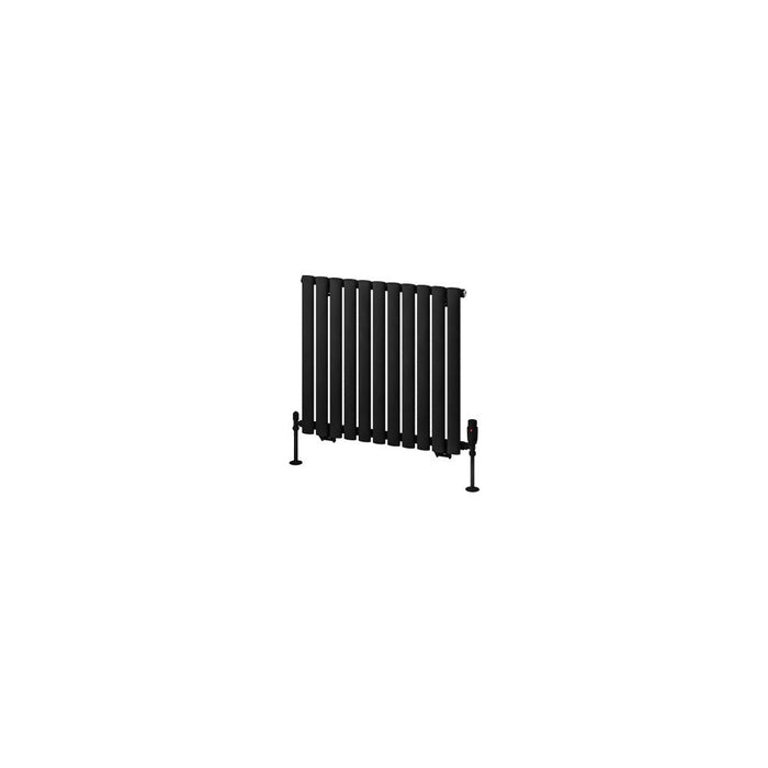 Eastbrook Tunstall Designer Radiator Matt Black - 600mm x