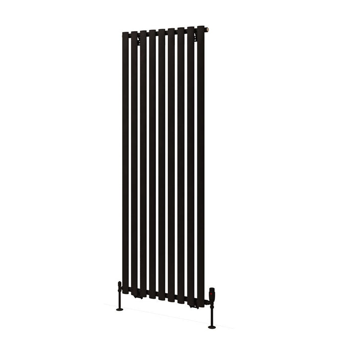 Eastbrook Tunstall Vertical Designer Radiator Matt Black
