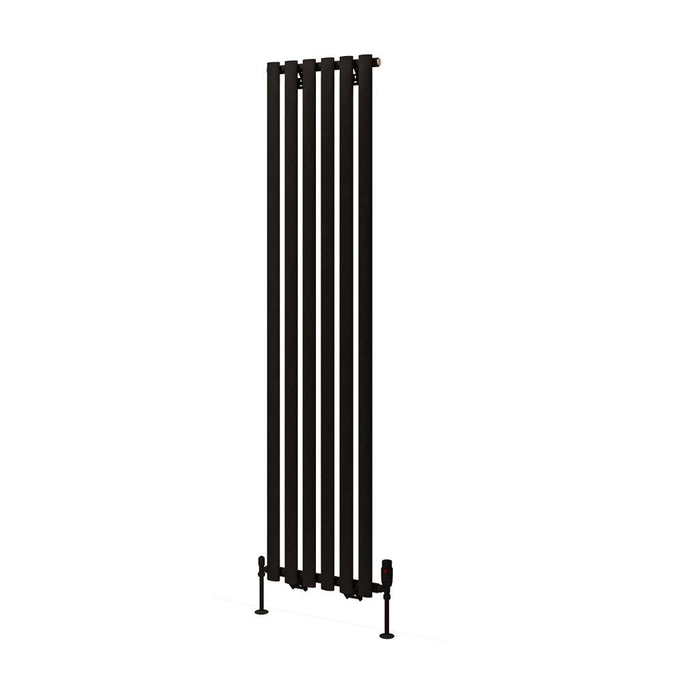 Eastbrook Tunstall Vertical Designer Radiator Matt Black