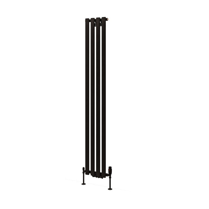 Eastbrook Tunstall Vertical Designer Radiator Matt Black