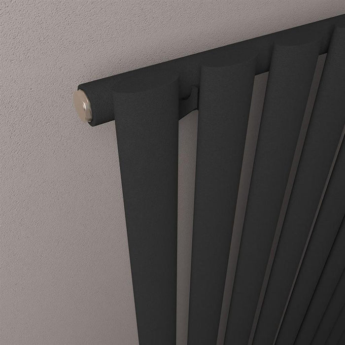 Eastbrook Tunstall Vertical Designer Radiator Matt Black