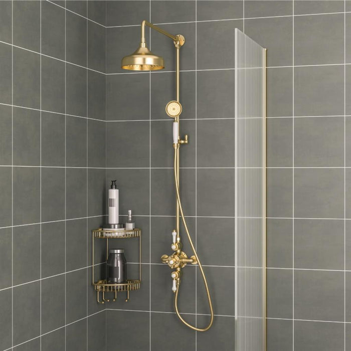 Eastbrook Twin Thermostatic Exposed Shower Valve With Rigid