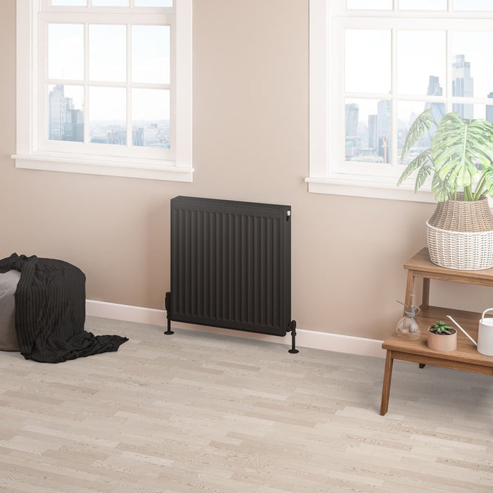 Eastbrook Type 22 Compact Single Panel Radiator Matt Black