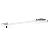 Eastbrook Vercelli Glass Shelf - 600mm Long - Chrome