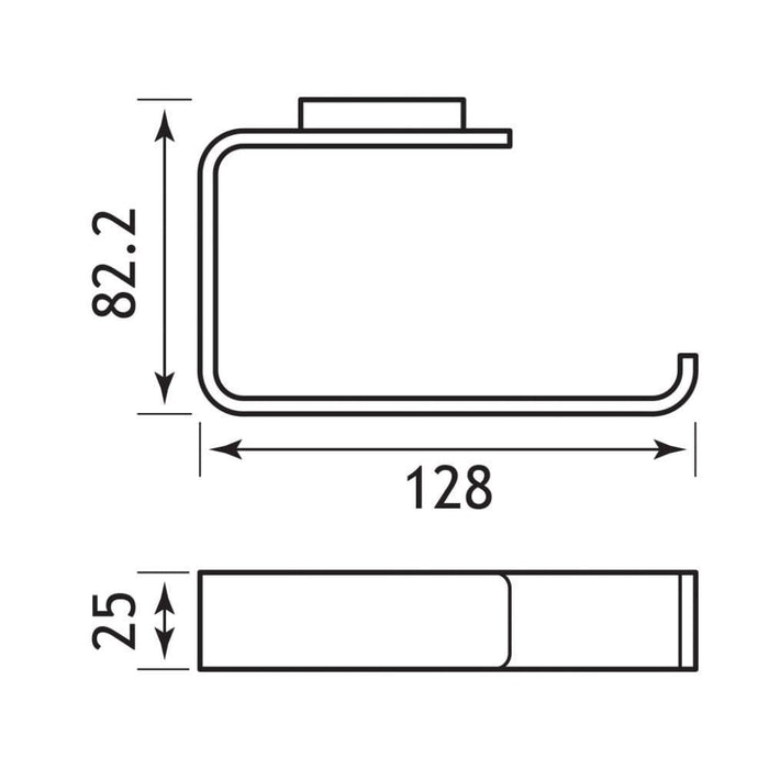 Eastbrook Vercelli Toilet Roll Holder - Chrome - Toilet