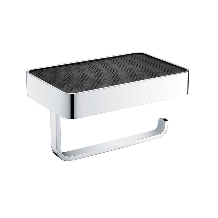 Eastbrook Vercelli Toilet Roll Holder With Leather Shelf