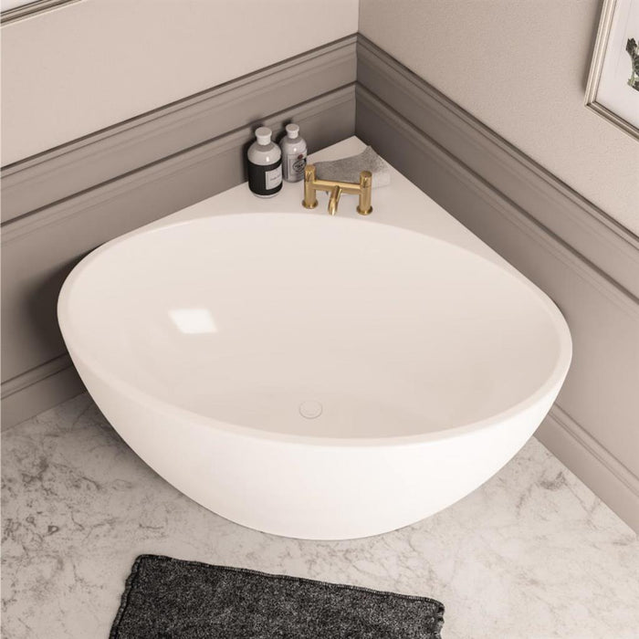 Eastbrook Whitchurch Corner Bath - 1270mm Long - White