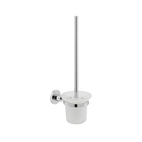 Vado Elements Toilet Brush And Frosted Glass Holder - Chrome