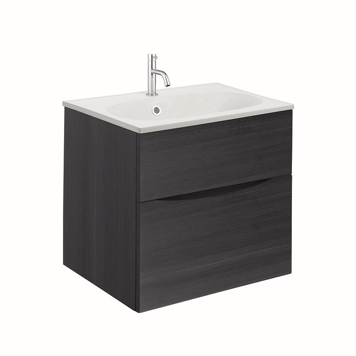 Crosswater Glide II Wall Hung Vanity Unit with Matt White Basin