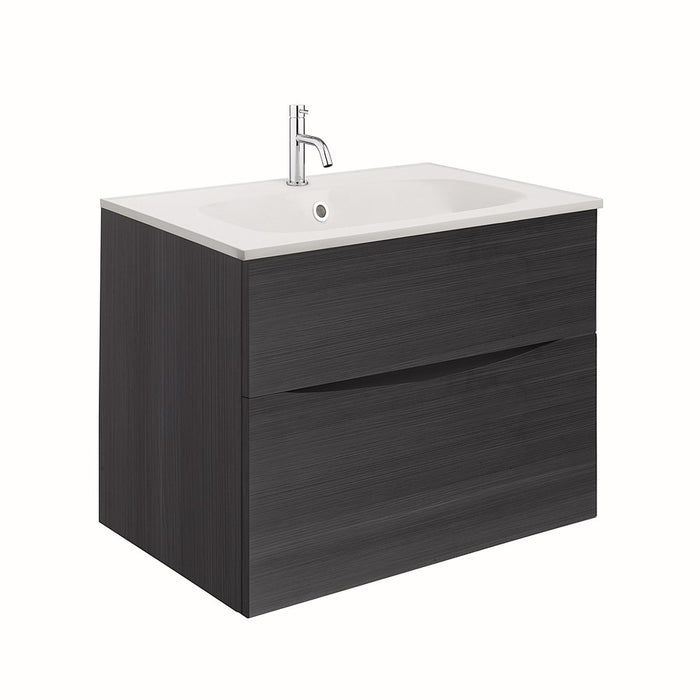 Crosswater Glide II Wall Hung Vanity Unit with Matt White Basin