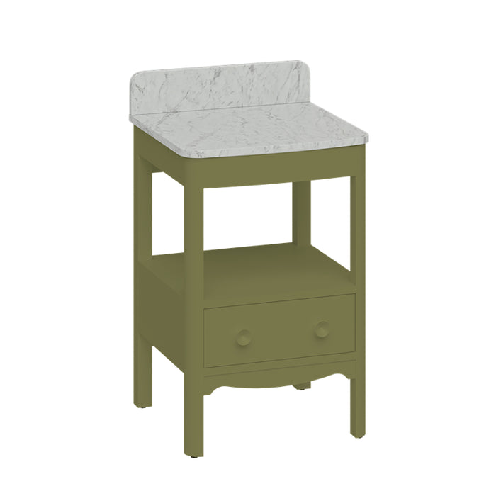 Burlington Guild 1 Drawer Floor standing Vanity Unit With Worktop