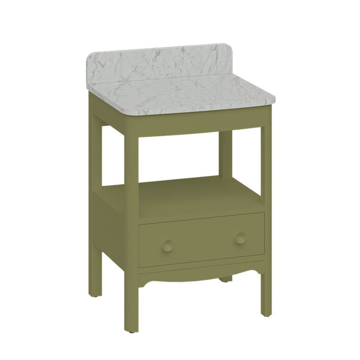 Burlington Guild 1 Drawer Floor standing Vanity Unit With Worktop