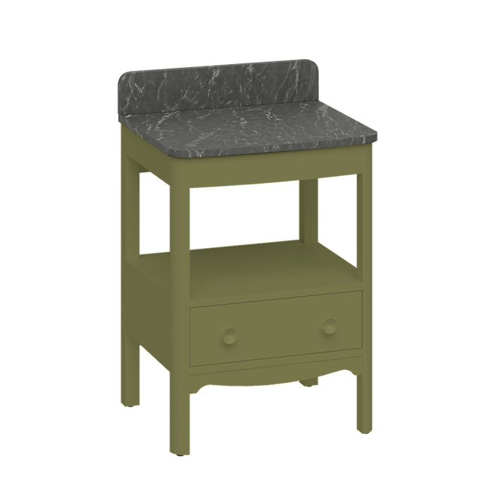 Burlington Guild 1 Drawer Floor standing Vanity Unit With Worktop