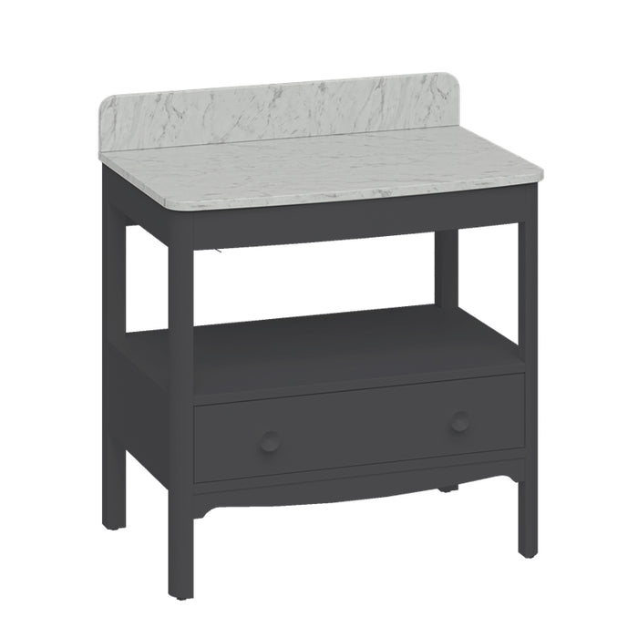 Burlington Guild 1 Drawer Floor standing Vanity Unit With Worktop
