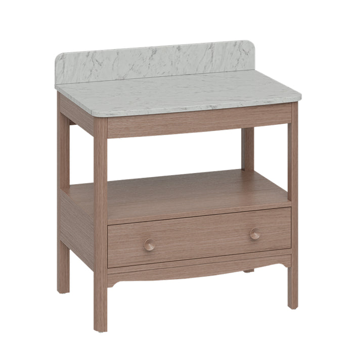 Burlington Guild 1 Drawer Floor standing Vanity Unit With Worktop