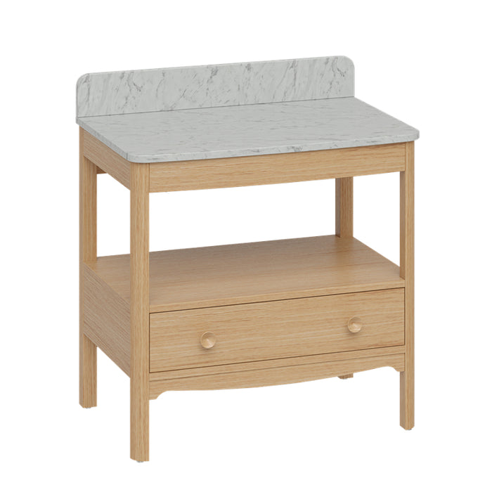 Burlington Guild 1 Drawer Floor standing Vanity Unit With Worktop