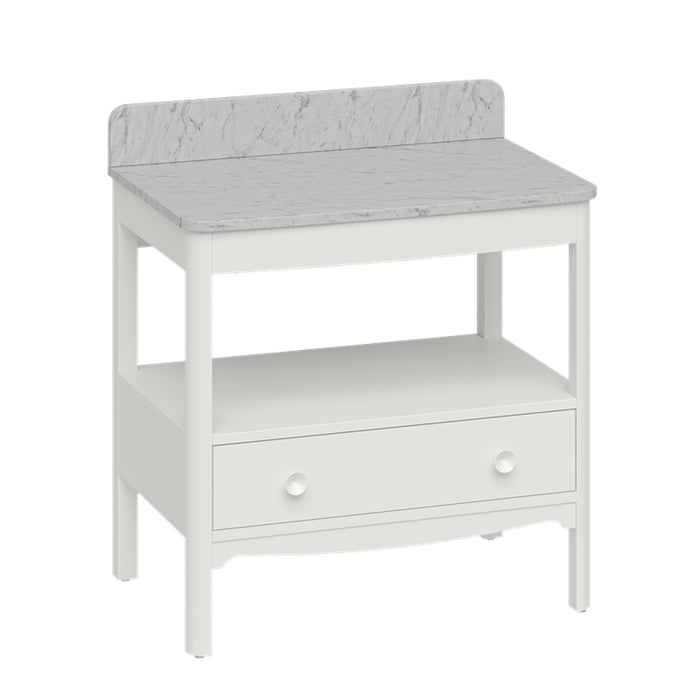Burlington Guild 1 Drawer Floor standing Vanity Unit With Worktop