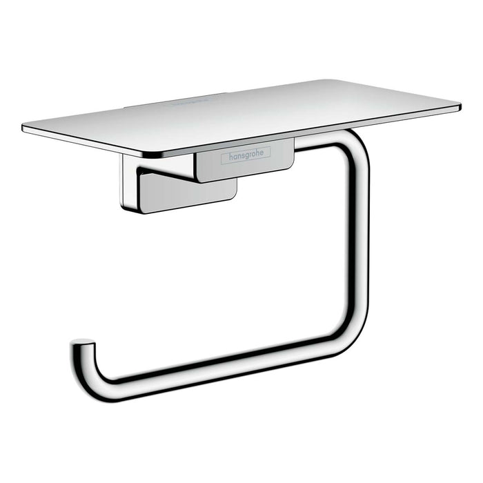 Hansgrohe AddStoris Toilet Roll Holder With Shelf - Chrome