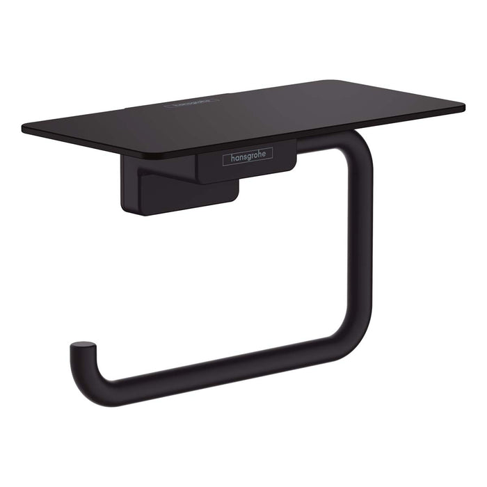Hansgrohe AddStoris Toilet Roll Holder With Shelf - Matt