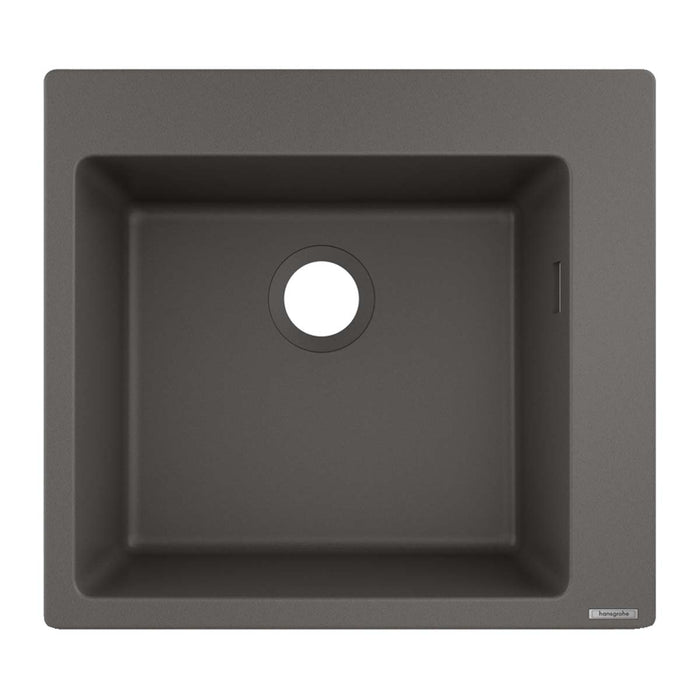 Hansgrohe S51 Granite Composite Kitchen Sink - Stone Grey