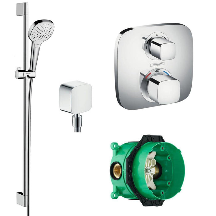 Hansgrohe Soft Cube Shower Valve With Croma Select Rail Kit
